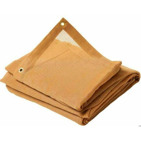 TARPS NOW 12 ft x 24 ft Heavy Duty 50 Mil Tarp, Tan, 100% Virgin HDPE Polypropylene CSM75TN-1224